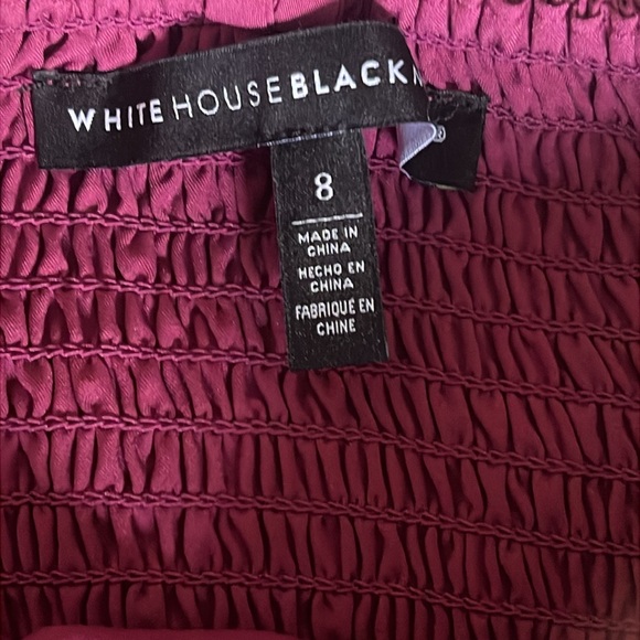 White House Black Market Fuchsia Lace Eyelet Camisole Size 8 - Picture 10 of 12